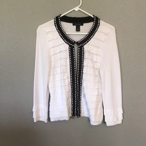 WHBM White cardigan
